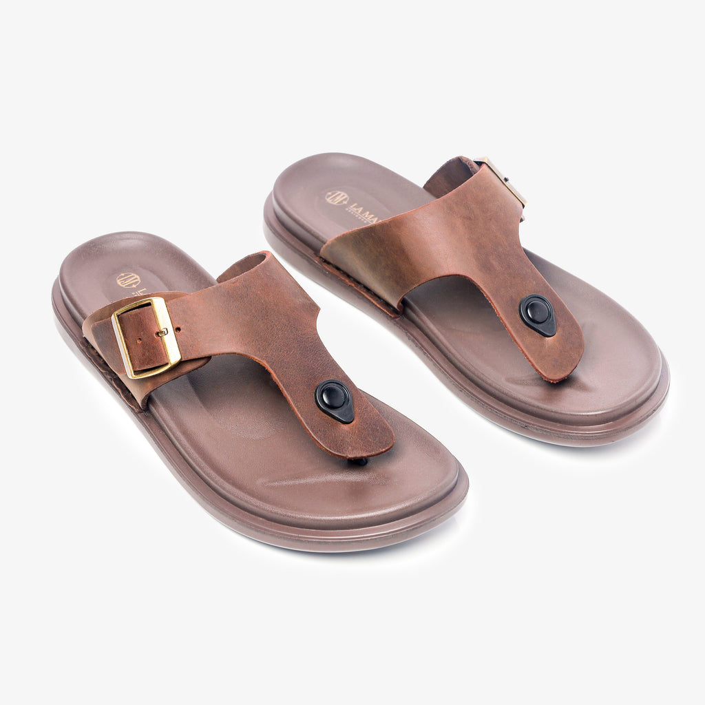 Casual Sandal Brown Color La Marca