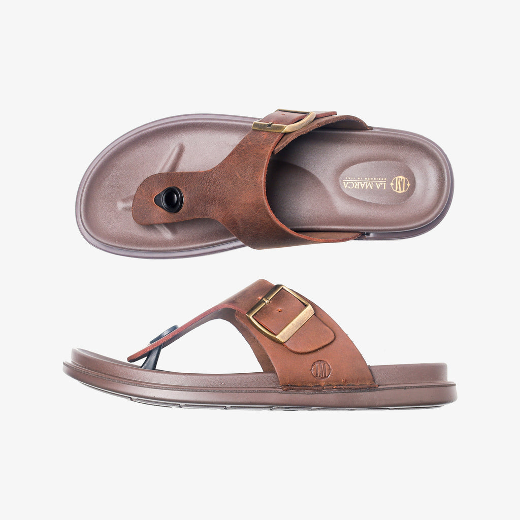 Casual Sandal Brown Color La Marca